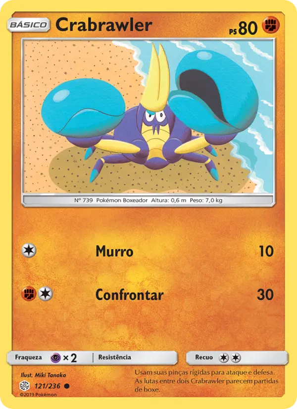 Carta Crabrawler, número 121/236 da coleção Eclipse Cósmico