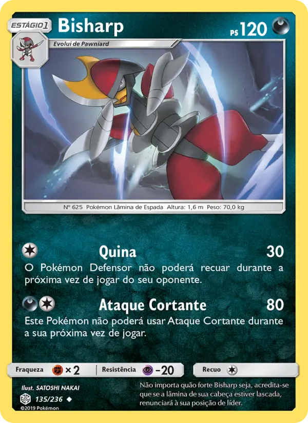 Carta Bisharp, número 135/236 da coleção Eclipse Cósmico