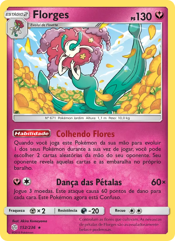 Carta Florges, número 152/236 da coleção Eclipse Cósmico