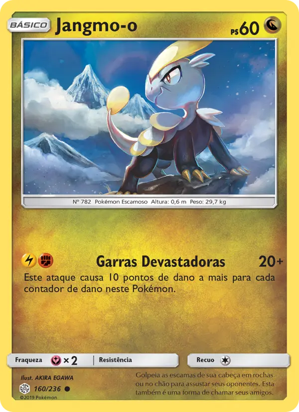Carta Jangmo-o, número 160/236 da coleção Eclipse Cósmico