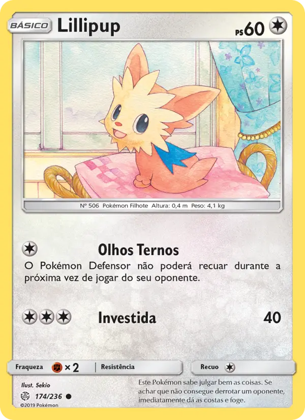 Carta Lillipup, número 174/236 da coleção Eclipse Cósmico