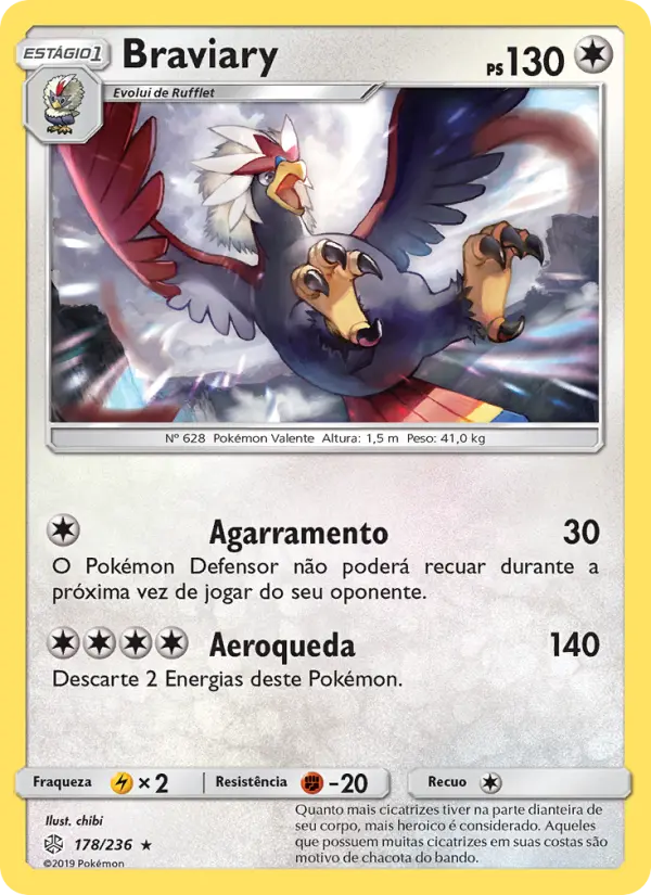 Carta Braviary, número 178/236 da coleção Eclipse Cósmico