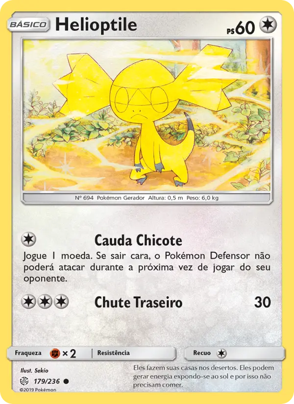 Carta Helioptile, número 179/236 da coleção Eclipse Cósmico