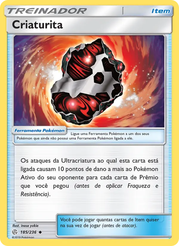 Carta Criaturita, número 185/236 da coleção Eclipse Cósmico