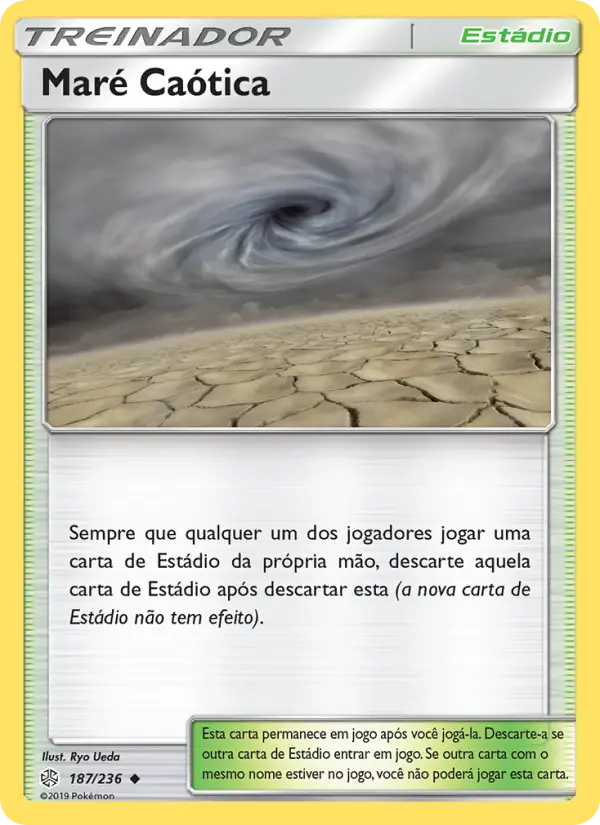 Carta Maré Caótica, número 187/236 da coleção Eclipse Cósmico