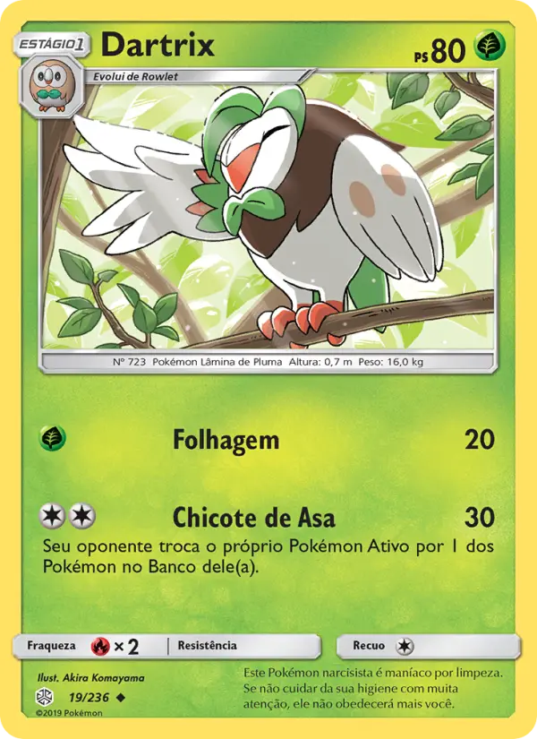 Carta Dartrix, número 19/236 da coleção Eclipse Cósmico