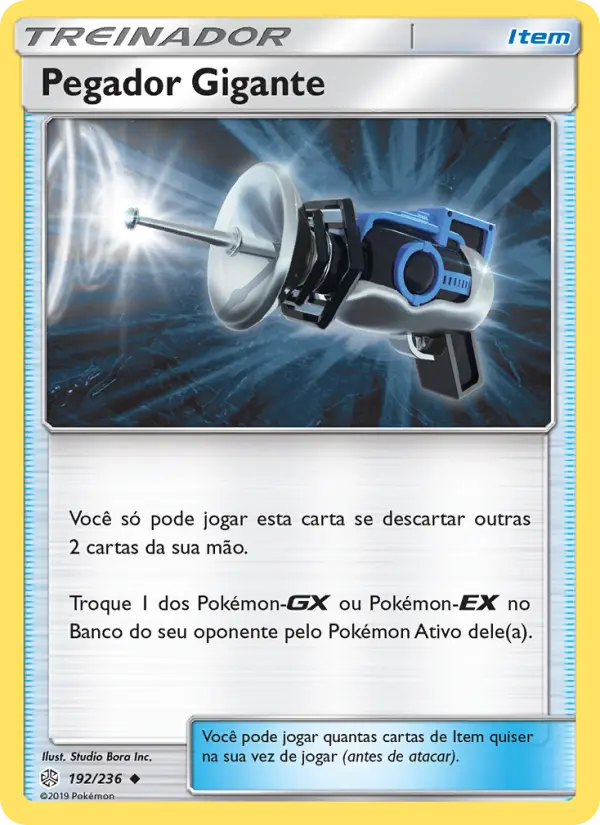 Carta Pegador Gigante, número 192/236 da coleção Eclipse Cósmico