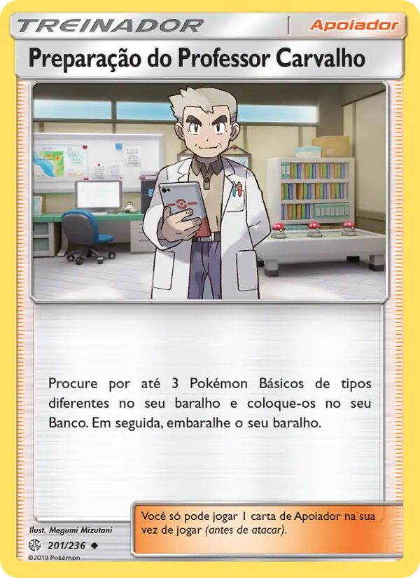 Carta Preparação do Professor Carvalho, número 201/236 da coleção Eclipse Cósmico