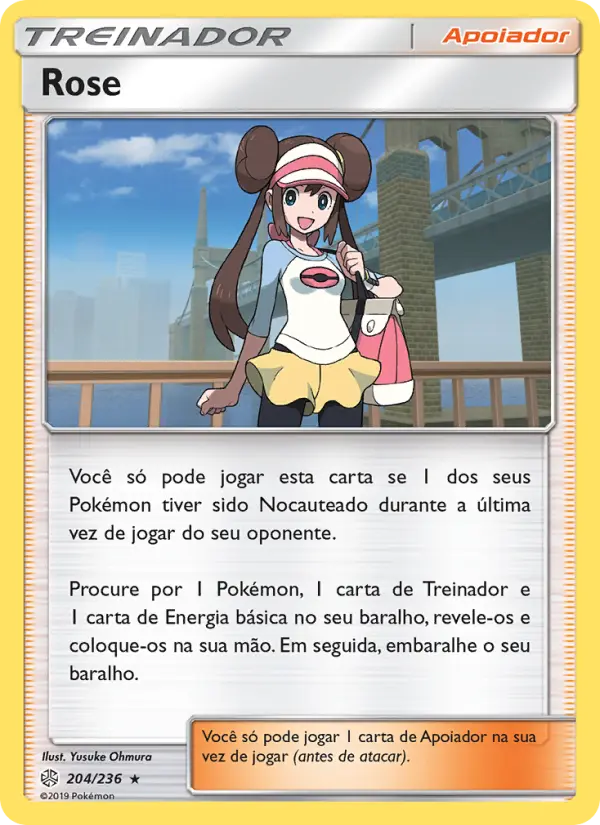 Carta Rose, número 204/236 da coleção Eclipse Cósmico