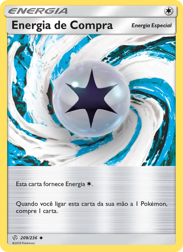 Carta Energia de Compra, número 209/236 da coleção Eclipse Cósmico