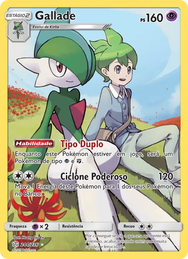 Carta Gallade, número 244/236 da coleção Eclipse Cósmico