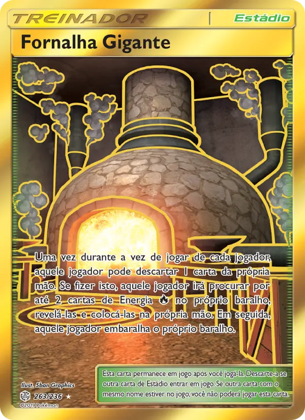 Carta Fornalha Gigante, número 263/236 da coleção Eclipse Cósmico