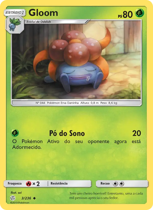 Carta Gloom, número 3/236 da coleção Eclipse Cósmico