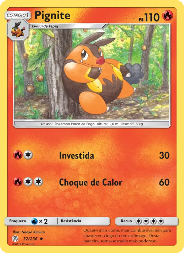 Carta Pignite, número 32/236 da coleção Eclipse Cósmico