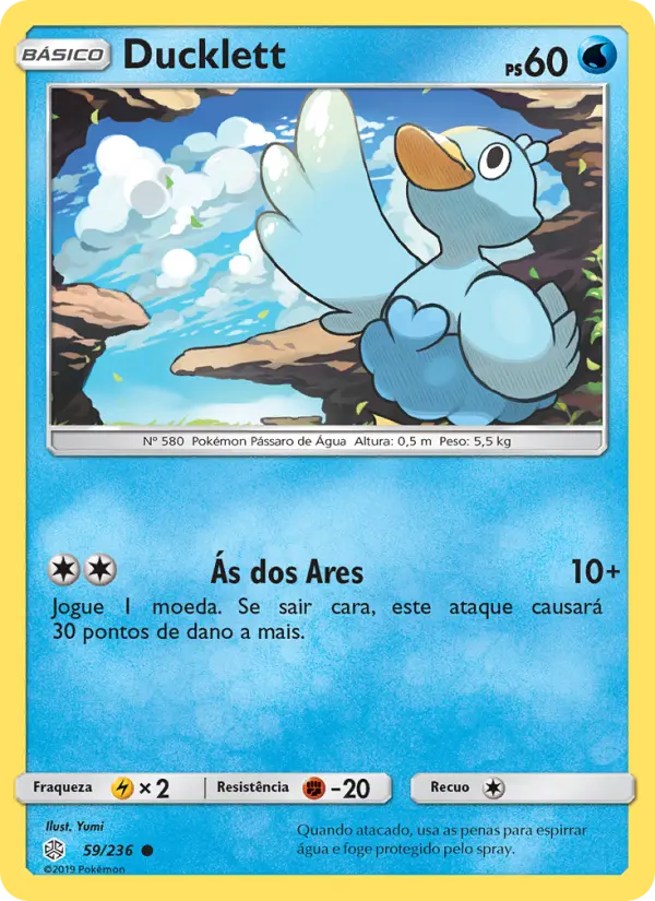 Carta Ducklett, número 59/236 da coleção Eclipse Cósmico