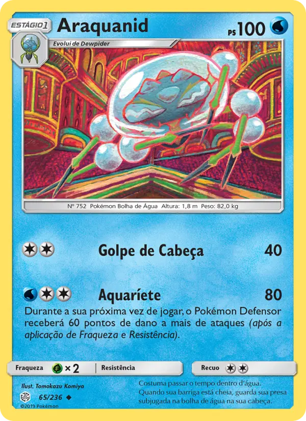 Carta Araquanid, número 65/236 da coleção Eclipse Cósmico