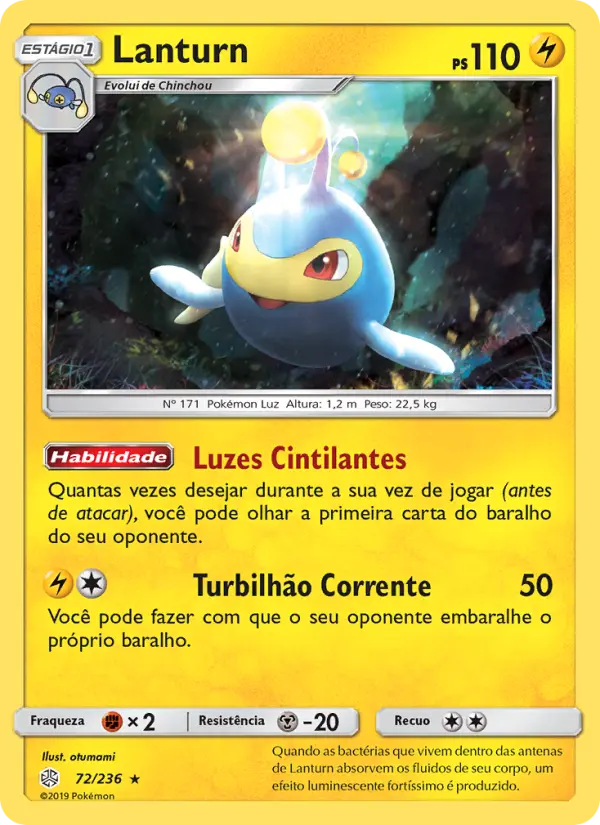 Carta Lanturn, número 72/236 da coleção Eclipse Cósmico