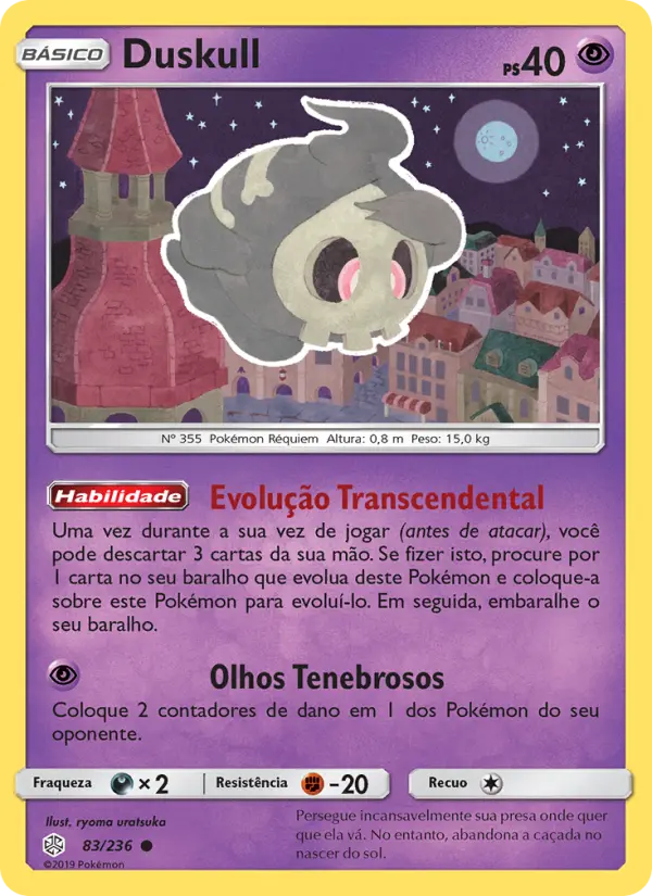 Carta Duskull, número 83/236 da coleção Eclipse Cósmico