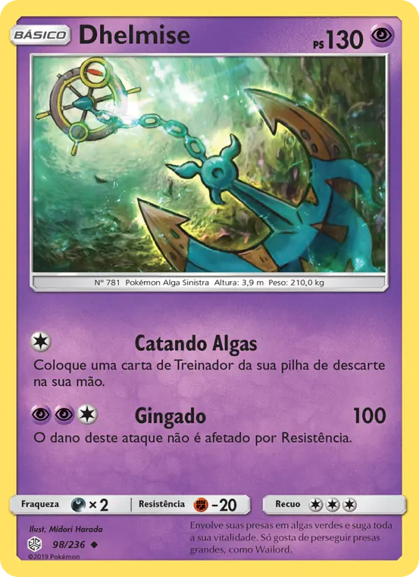 Carta Dhelmise, número 98/236 da coleção Eclipse Cósmico