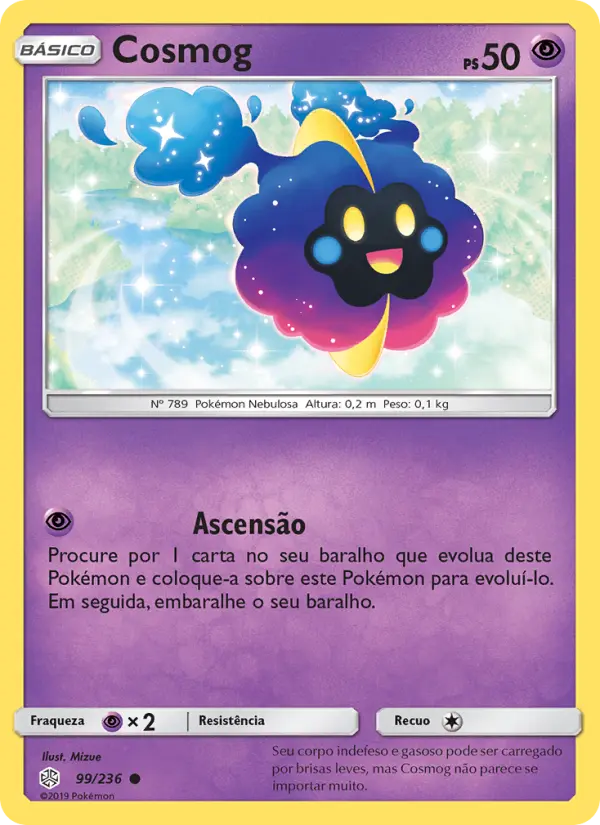 Carta Cosmog, número 99/236 da coleção Eclipse Cósmico