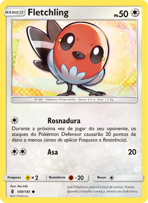 Carta Fletchling, número 109/145 da coleção Guardiões Ascendentes