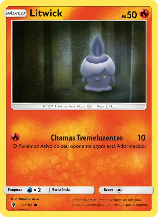 Carta Litwick, número 11/145 da coleção Guardiões Ascendentes
