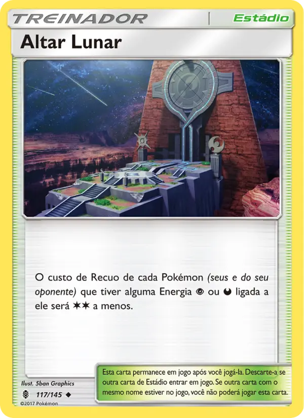 Carta Altar Lunar, número 117/145 da coleção Guardiões Ascendentes