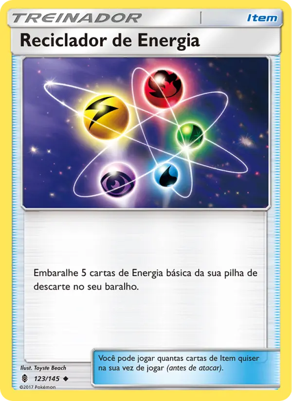 Carta Reciclador de Energia, número 123/145 da coleção Guardiões Ascendentes
