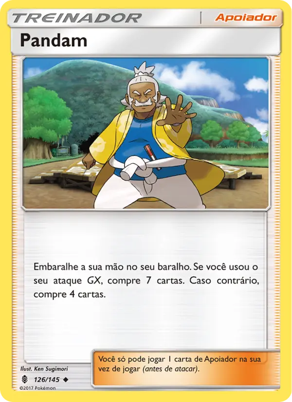 Carta Pandam, número 126/145 da coleção Guardiões Ascendentes