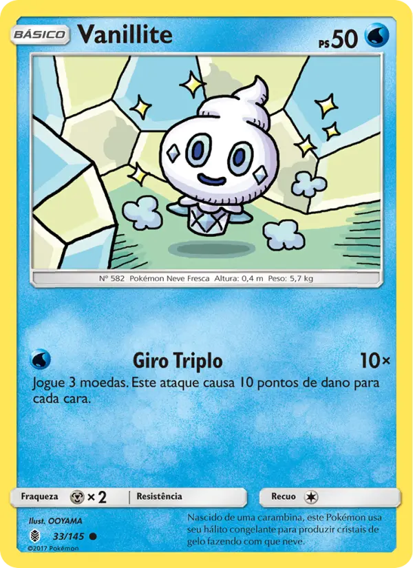 Carta Vanillite, número 33/145 da coleção Guardiões Ascendentes