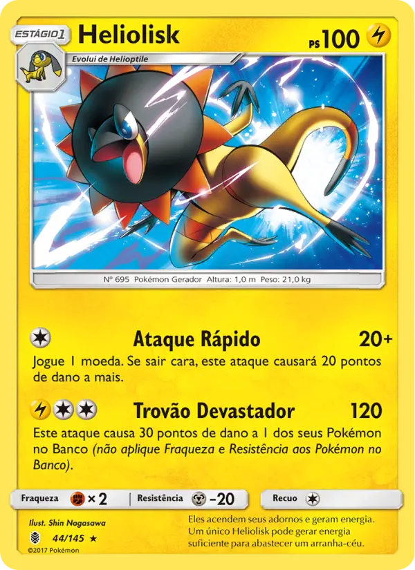 Carta Heliolisk, número 44/145 da coleção Guardiões Ascendentes