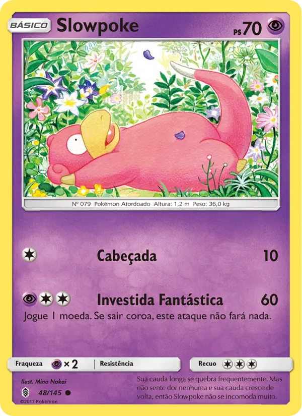 Carta Slowpoke, número 48/145 da coleção Guardiões Ascendentes