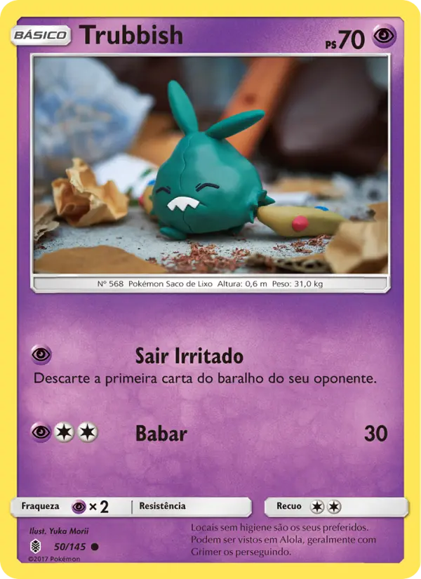 Carta Trubbish, número 50/145 da coleção Guardiões Ascendentes