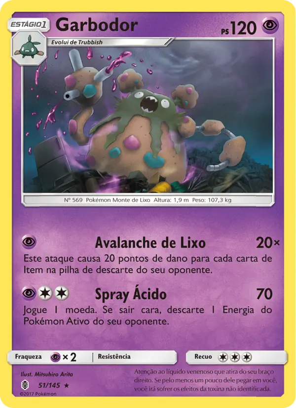 Carta Garbodor, número 51/145 da coleção Guardiões Ascendentes