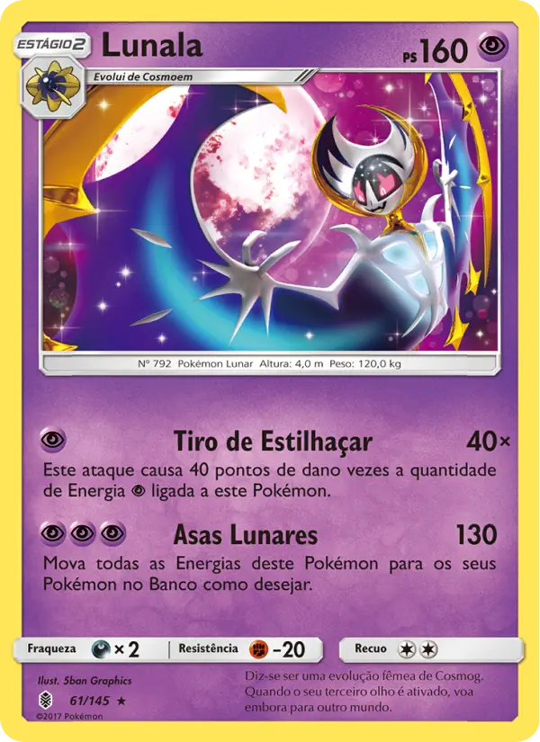 Carta Lunala, número 61/145 da coleção Guardiões Ascendentes