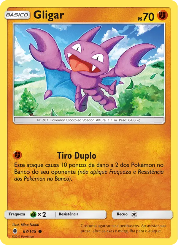 Carta Gligar, número 67/145 da coleção Guardiões Ascendentes