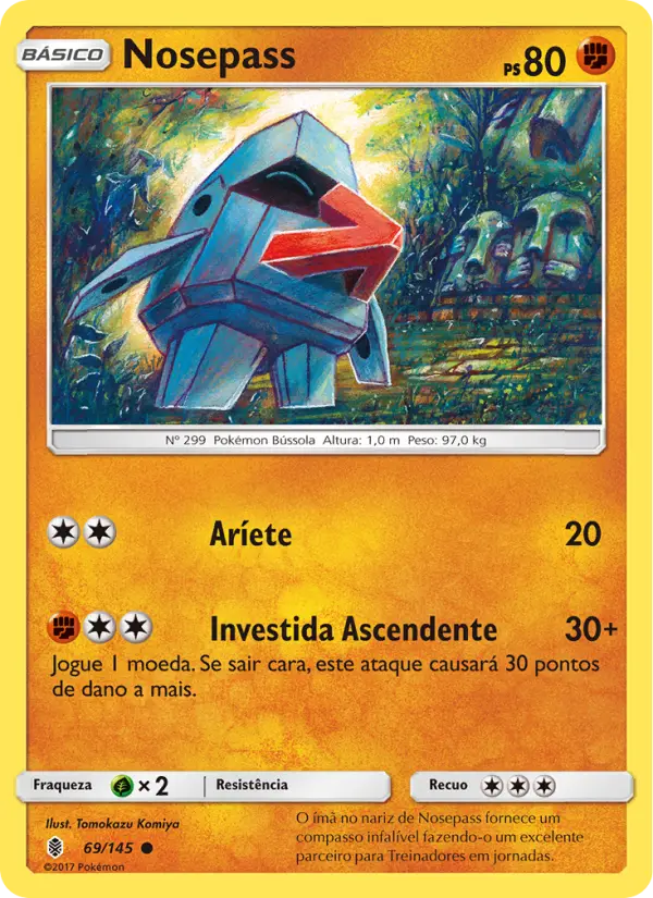 Carta Nosepass, número 69/145 da coleção Guardiões Ascendentes