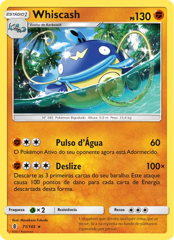 Carta Whiscash, número 71/145 da coleção Guardiões Ascendentes