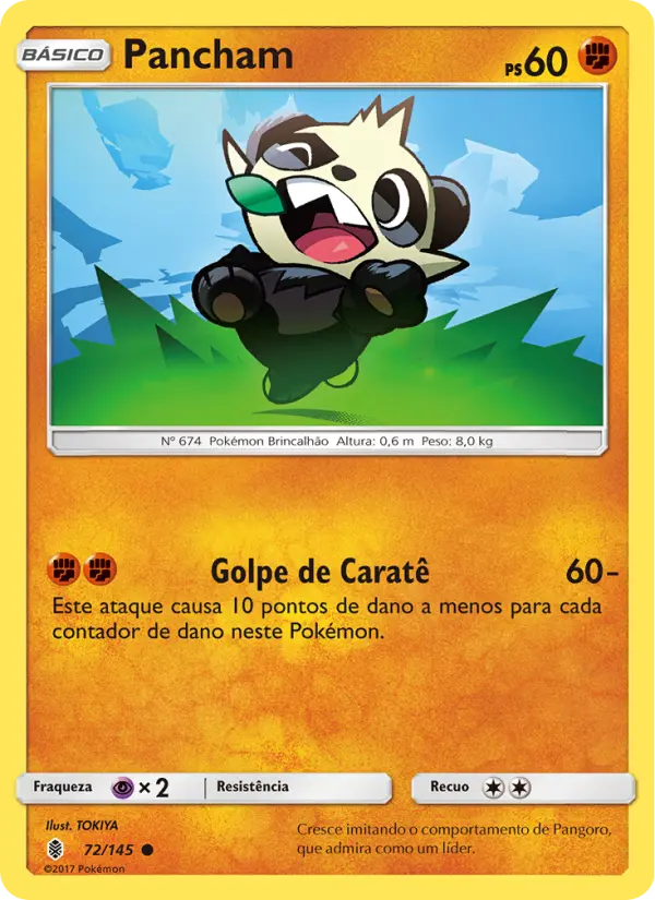 Carta Pancham, número 72/145 da coleção Guardiões Ascendentes