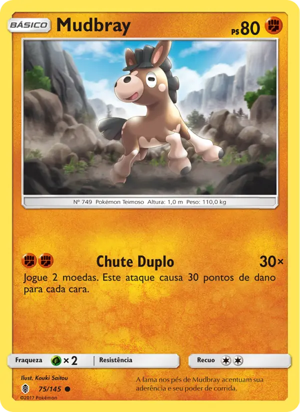 Carta Mudbray, número 75/145 da coleção Guardiões Ascendentes