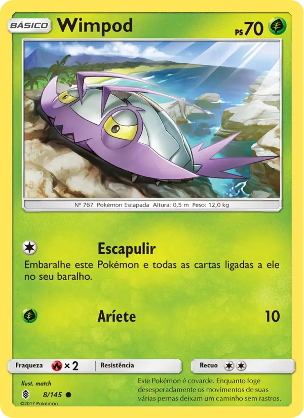 Carta Wimpod, número 8/145 da coleção Guardiões Ascendentes