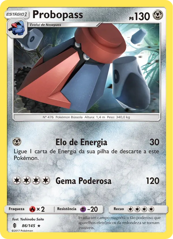 Carta Probopass, número 86/145 da coleção Guardiões Ascendentes