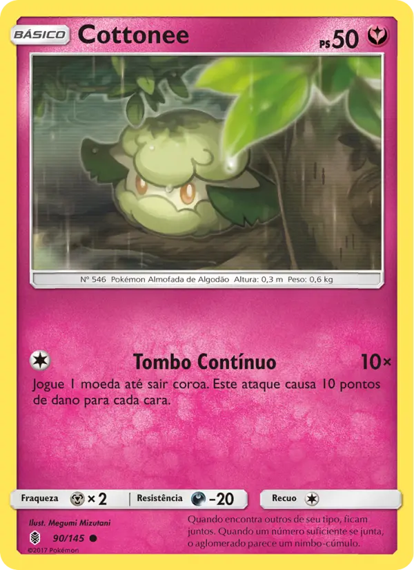 Carta Cottonee, número 90/145 da coleção Guardiões Ascendentes