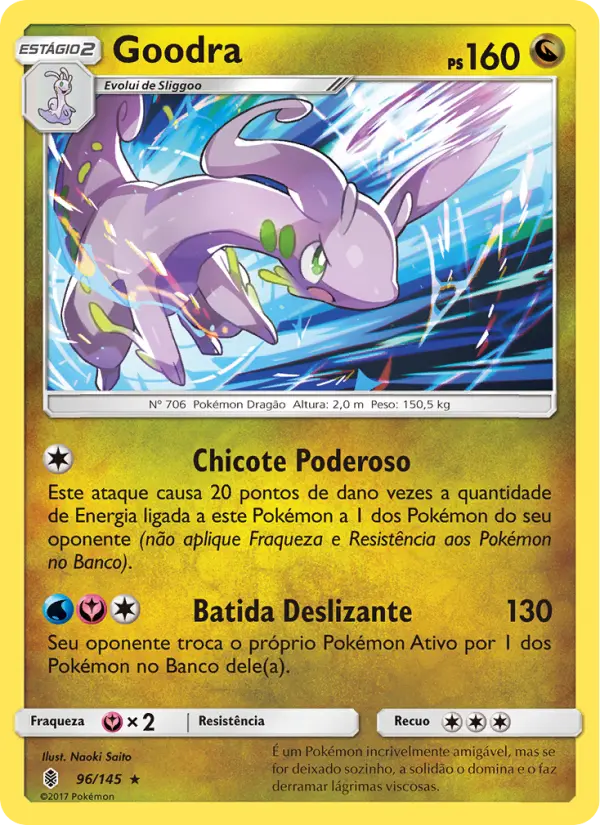 Carta Goodra, número 96/145 da coleção Guardiões Ascendentes