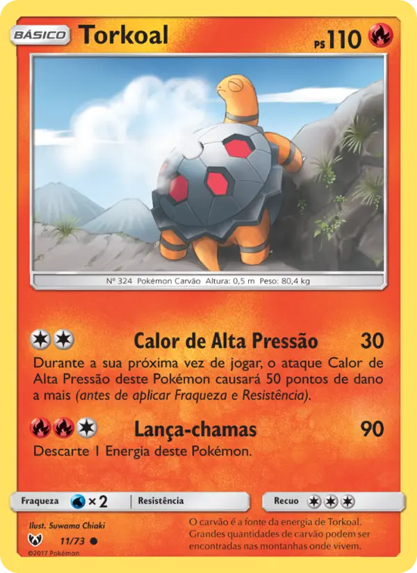 Carta Torkoal, número 11/73 da coleção Lendas Luminescentes