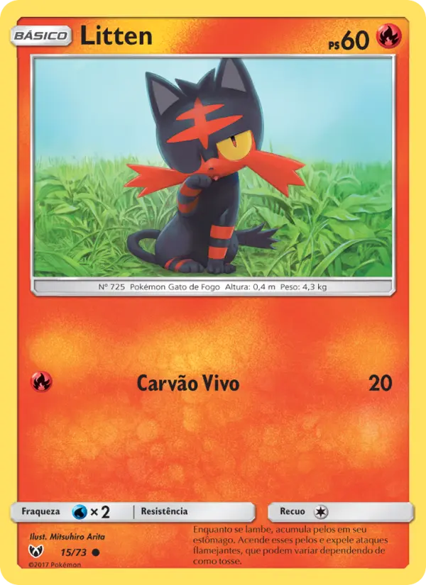 Carta Litten, número 15/73 da coleção Lendas Luminescentes
