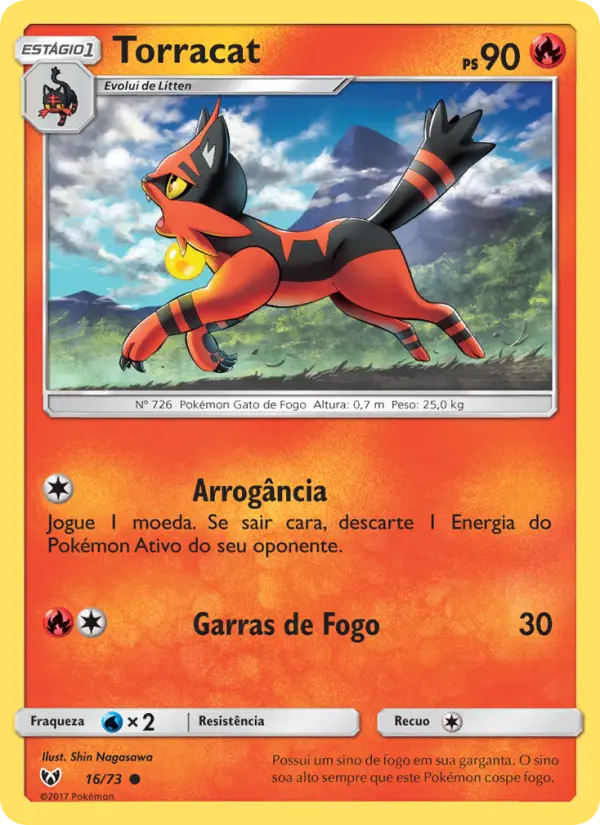 Carta Torracat, número 16/73 da coleção Lendas Luminescentes