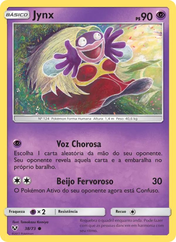 Carta Jynx, número 38/73 da coleção Lendas Luminescentes