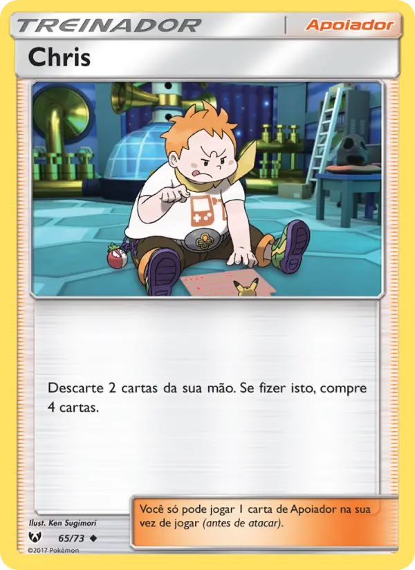 Carta Chris, número 65/73 da coleção Lendas Luminescentes
