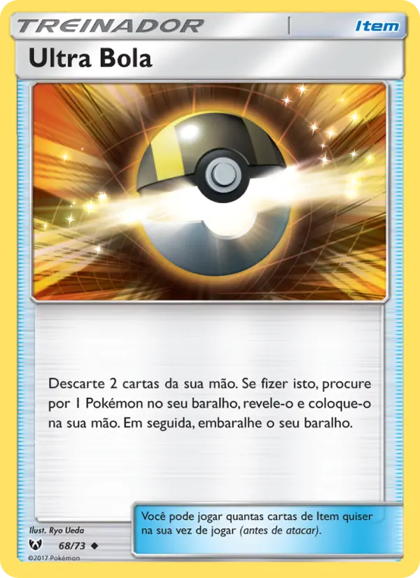 Carta Ultra Bola, número 68/73 da coleção Lendas Luminescentes